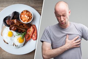 man with heart attack as a result of skipping breakfast