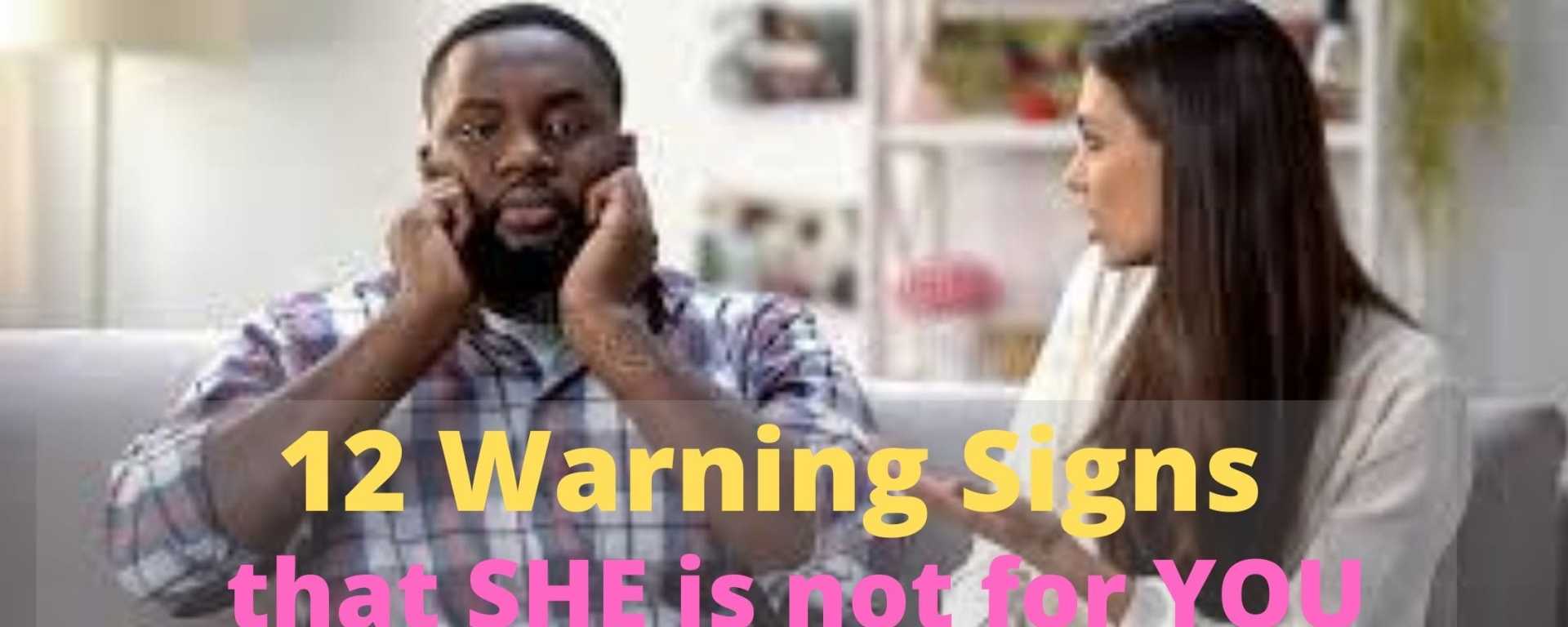 Relationship Red flag-Warning signs for guys