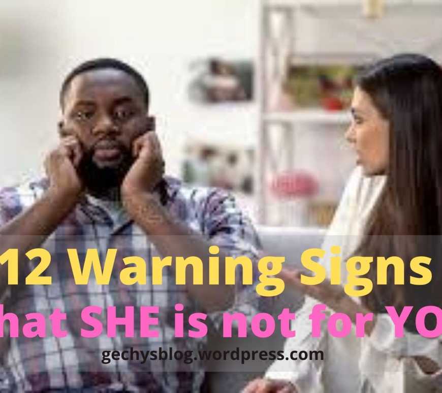 Relationship Red flag-Warning signs for guys